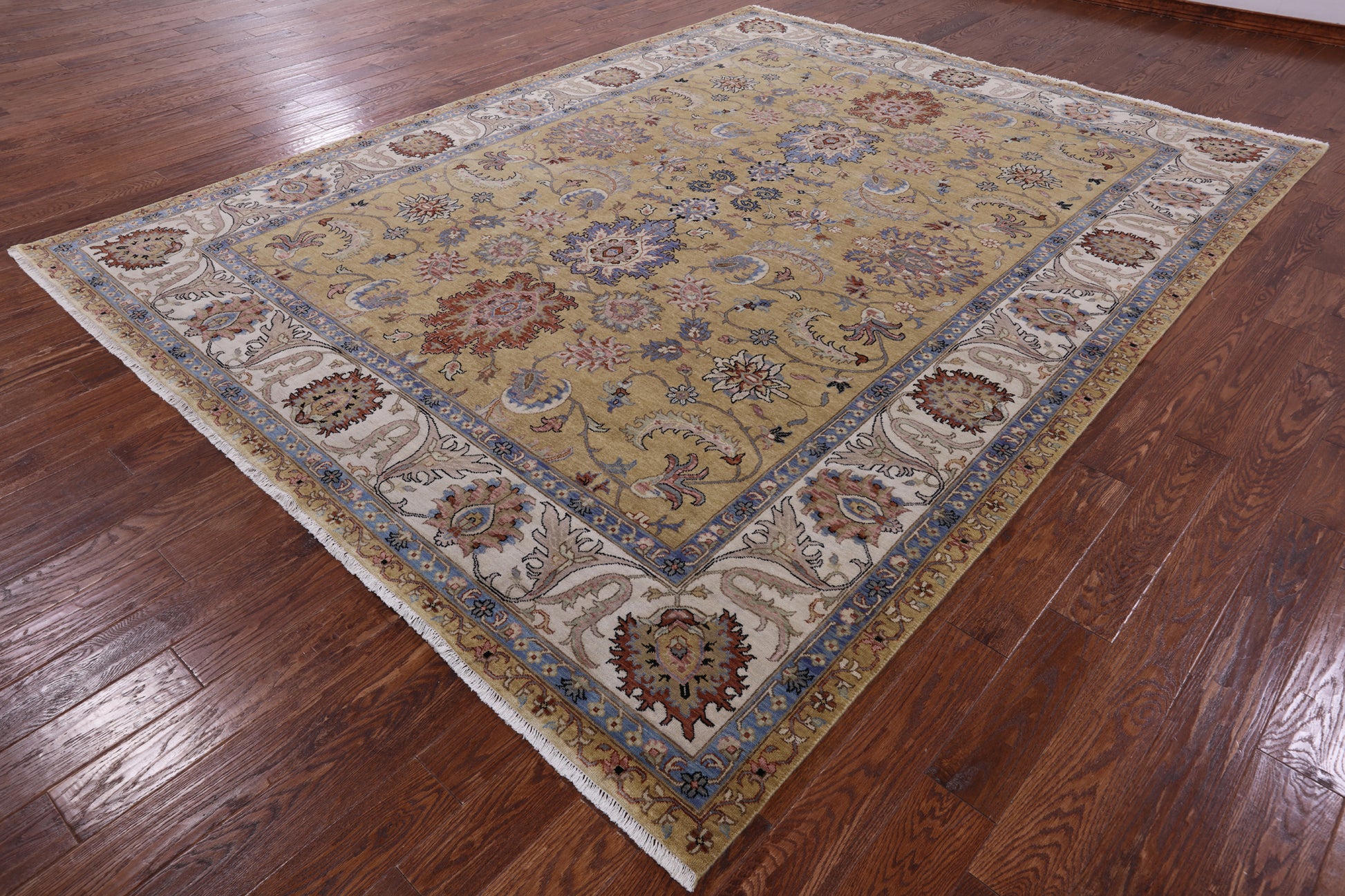 Persian Tabriz Hand Knotted Wool Rug - 9' 1" X 11' 9" - Golden Nile