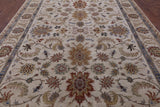 Ivory Persian Tabriz Hand Knotted Wool Rug - 8' 8" X 12' 3" - Golden Nile
