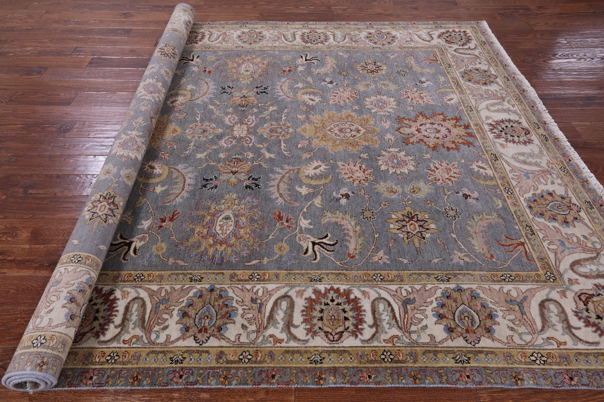 Persian Tabriz Hand Knotted Wool Rug - 7' 10" X 9' 8" - Golden Nile