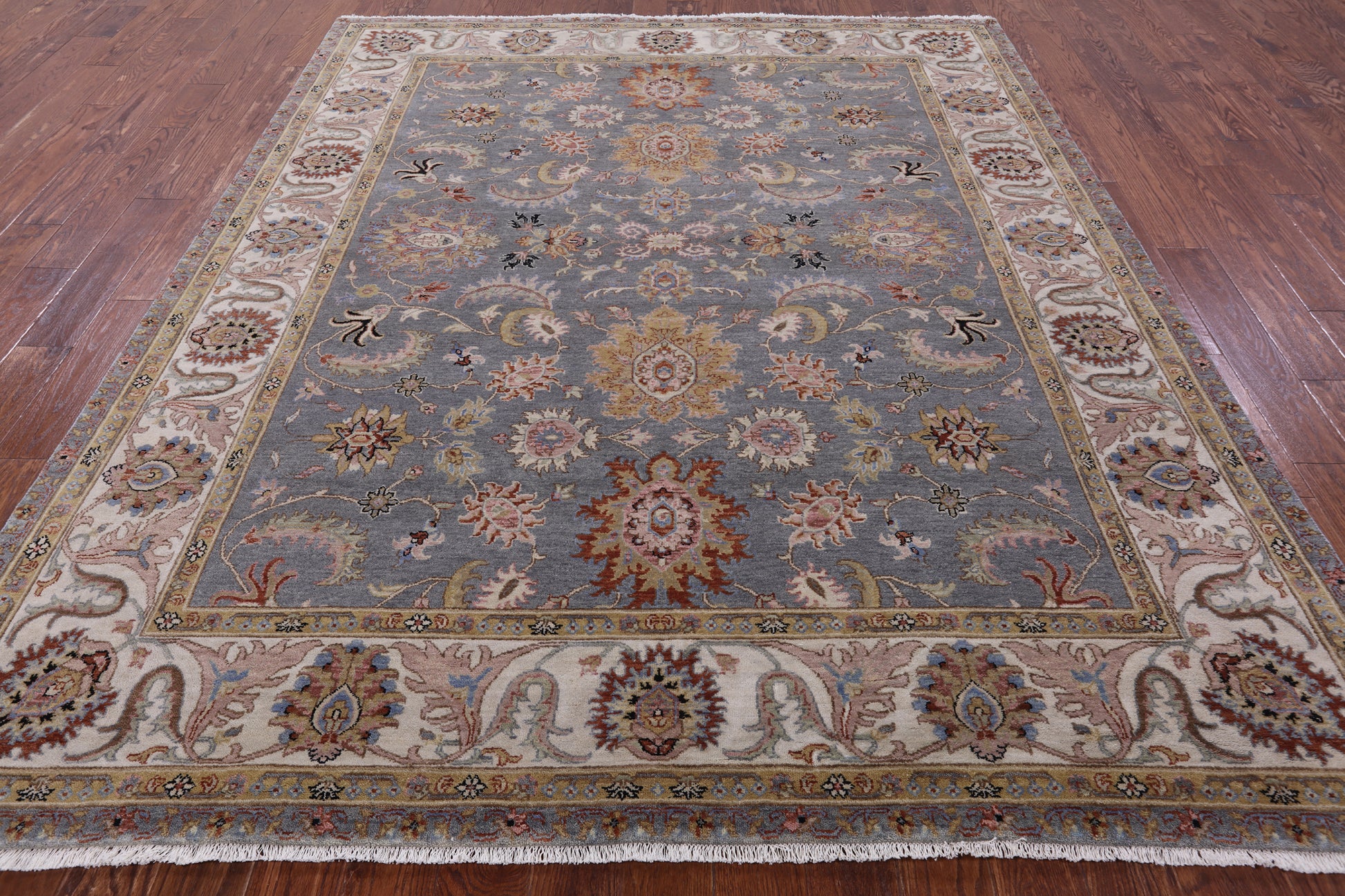 Persian Tabriz Hand Knotted Wool Rug - 7' 10" X 9' 8" - Golden Nile