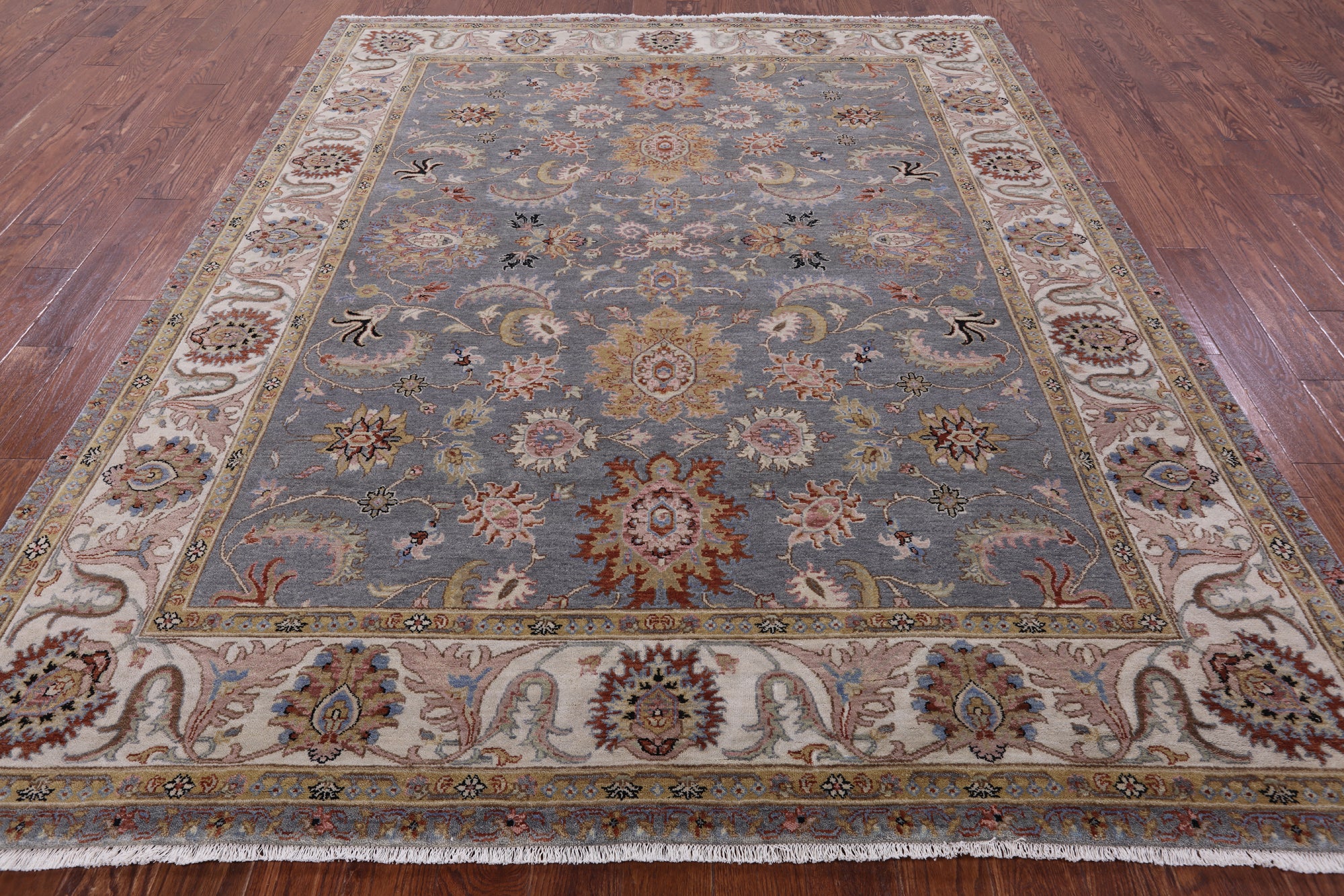 Persian Tabriz Hand Knotted Wool Rug - 7' 10" X 9' 8" - Golden Nile