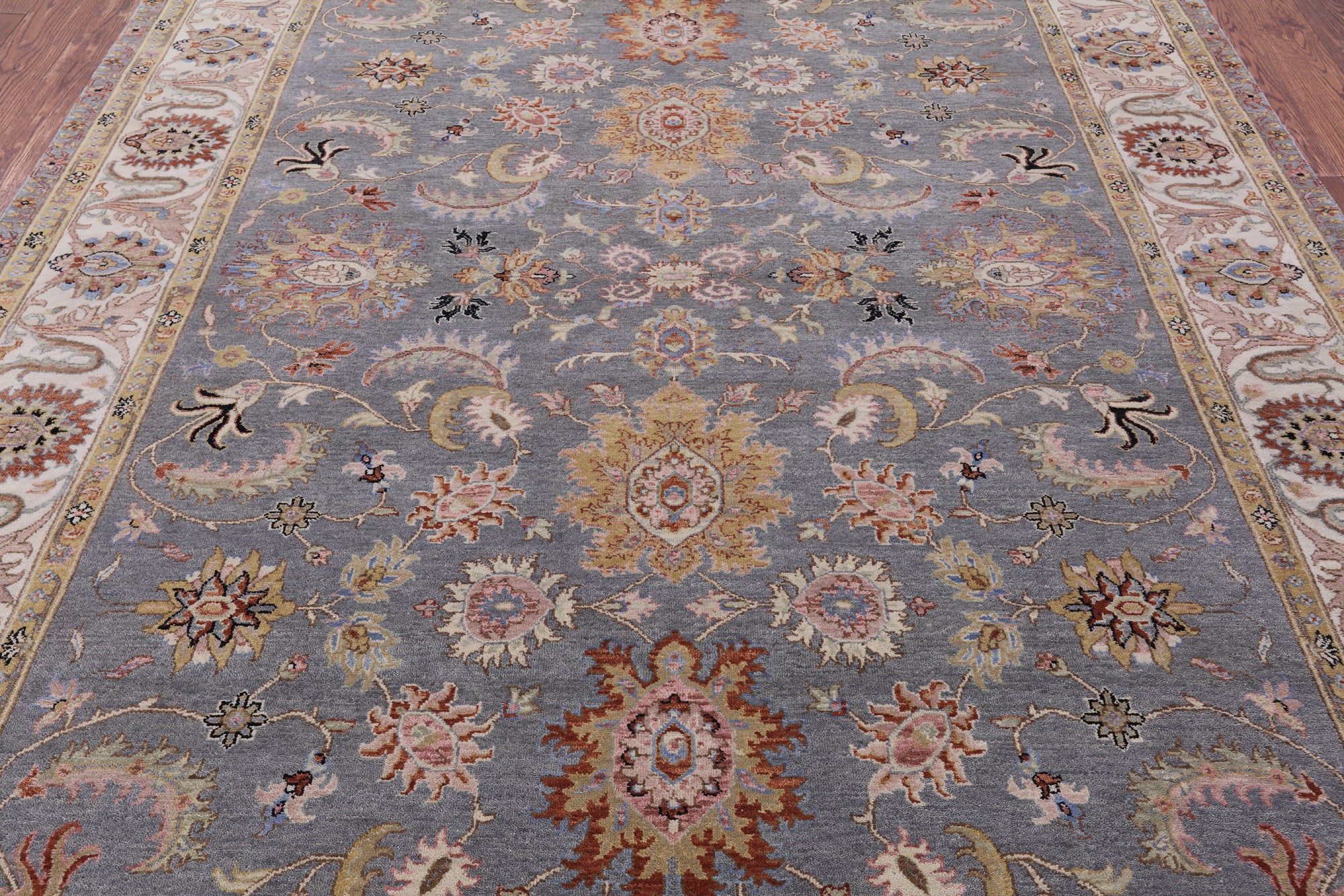 Persian Tabriz Hand Knotted Wool Rug - 7' 10" X 9' 8" - Golden Nile