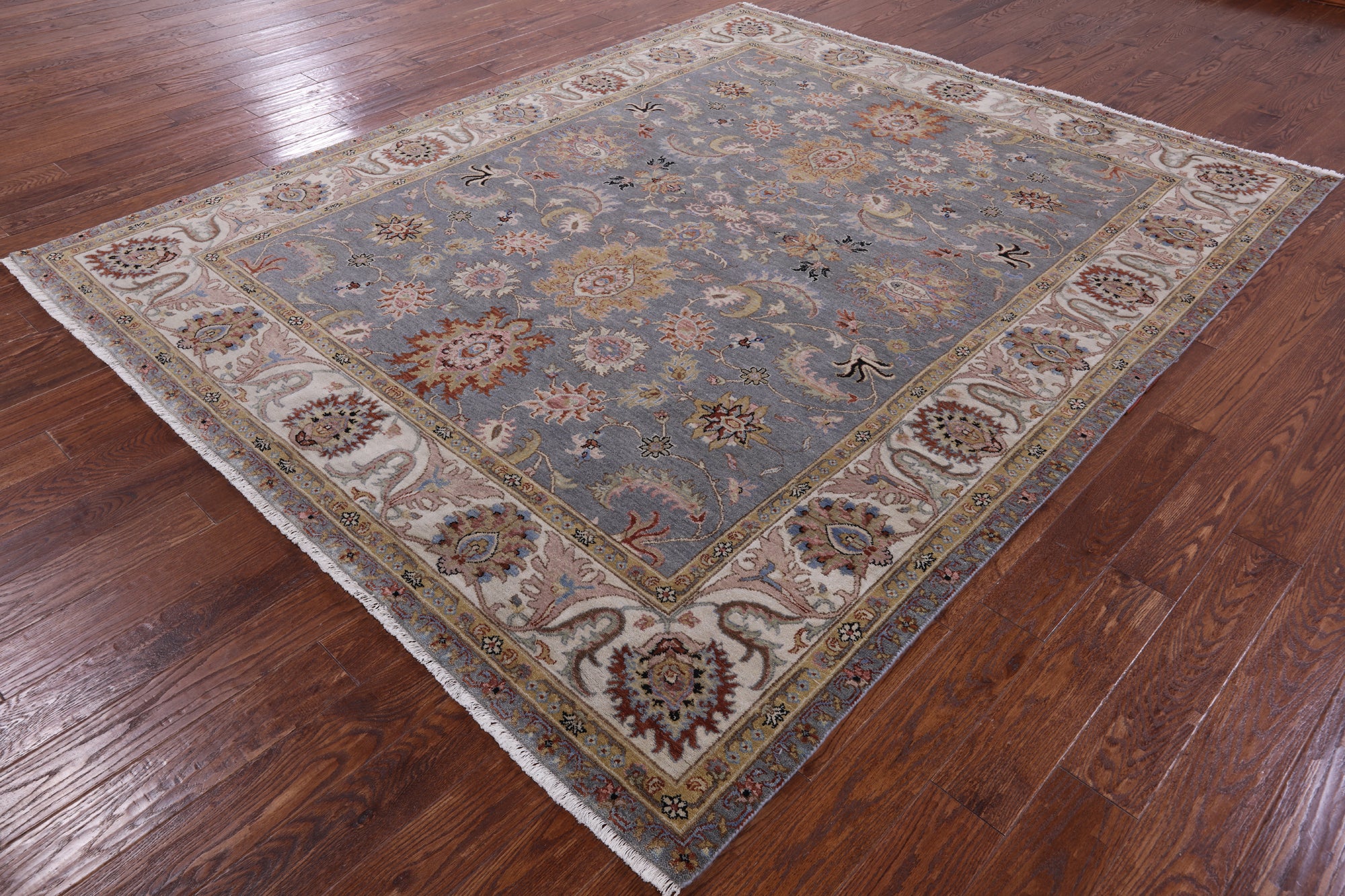 Persian Tabriz Hand Knotted Wool Rug - 7' 10" X 9' 8" - Golden Nile