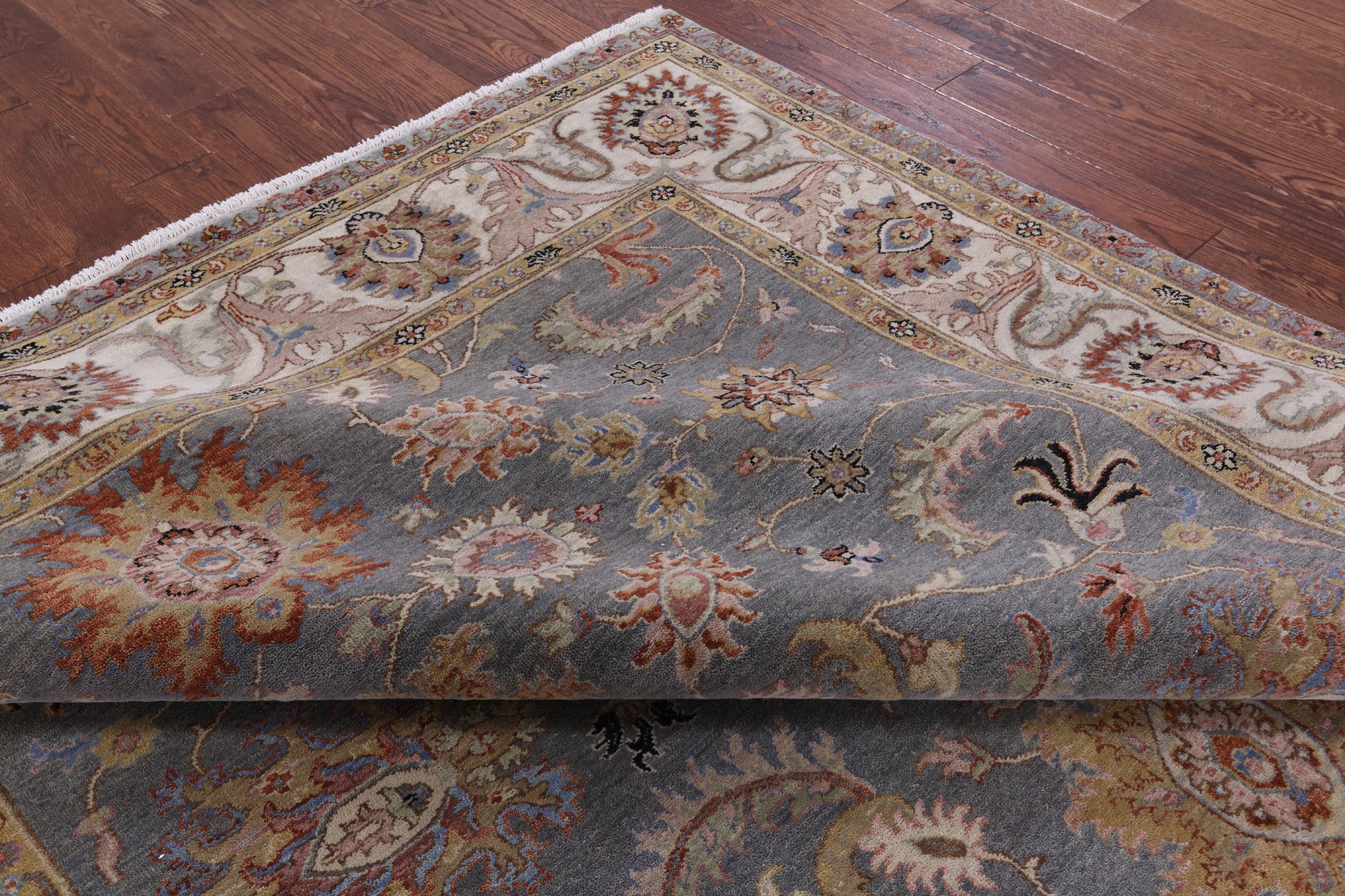 Persian Tabriz Hand Knotted Wool Rug - 7' 10" X 9' 8" - Golden Nile