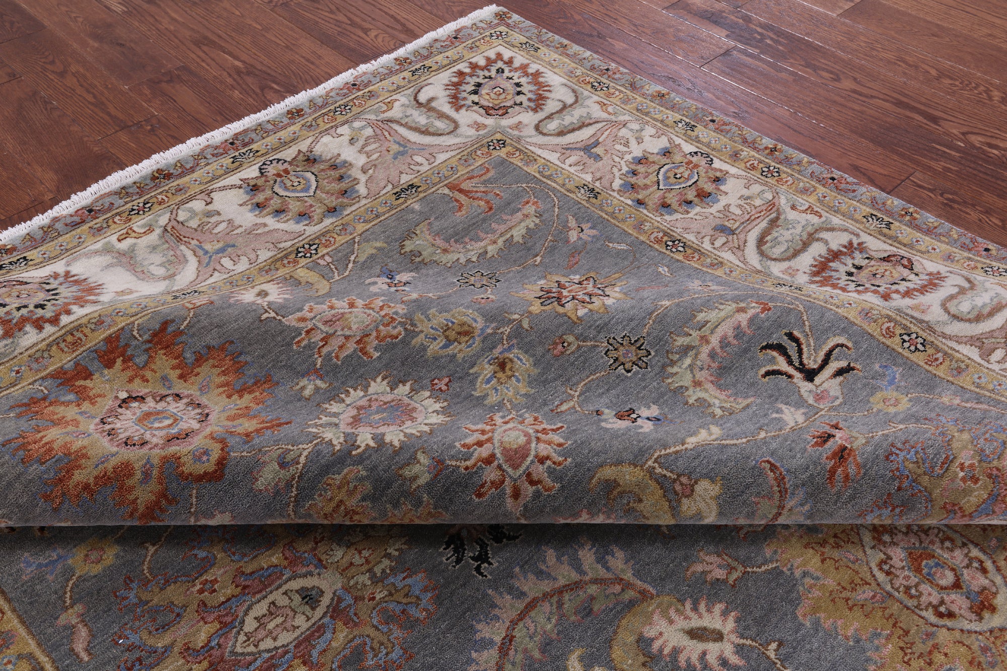 Persian Tabriz Hand Knotted Wool Rug - 7' 10" X 9' 8" - Golden Nile