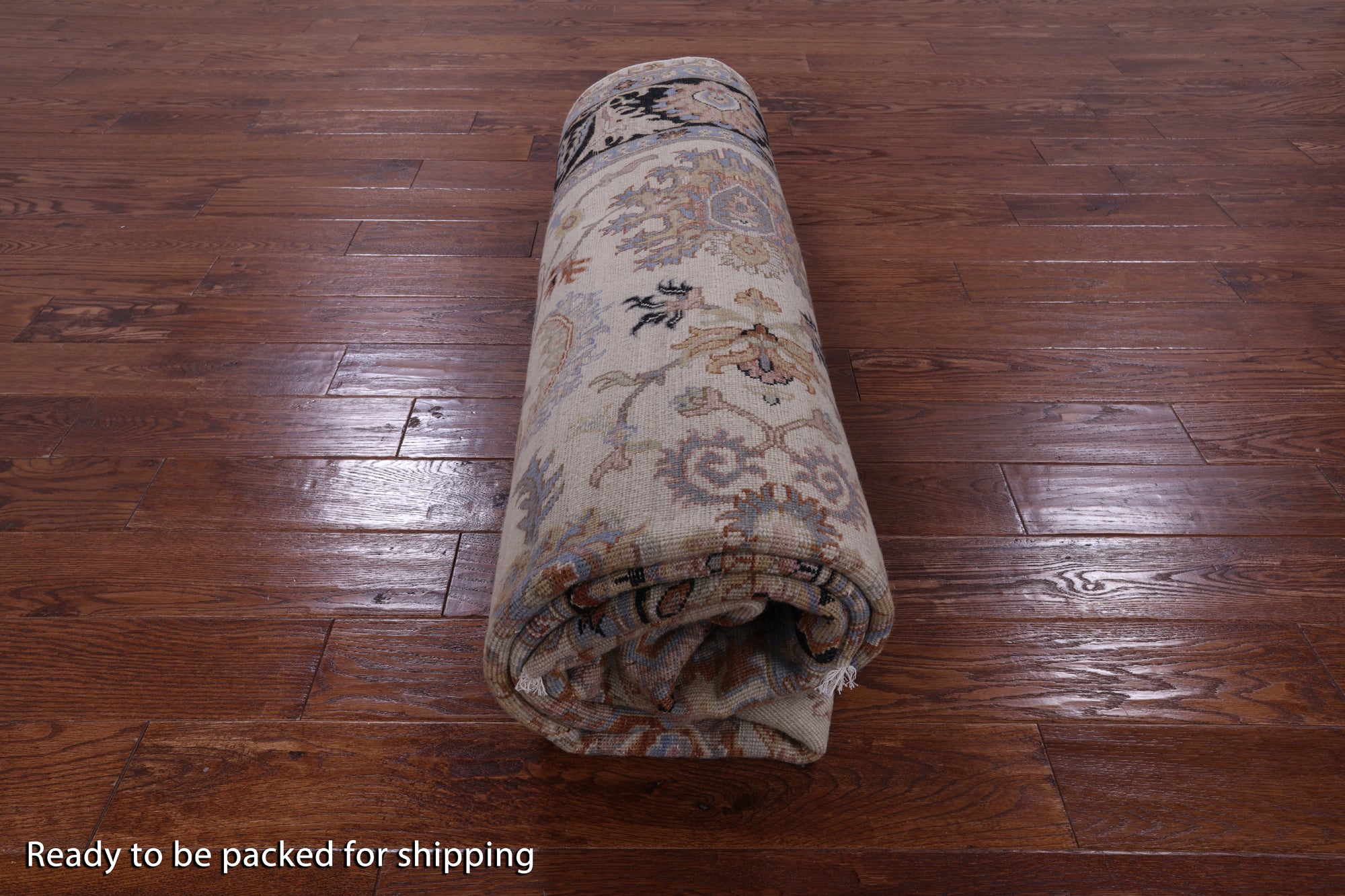 Ivory Persian Tabriz Handmade Wool Rug - 7' 11" X 9' 10" - Golden Nile