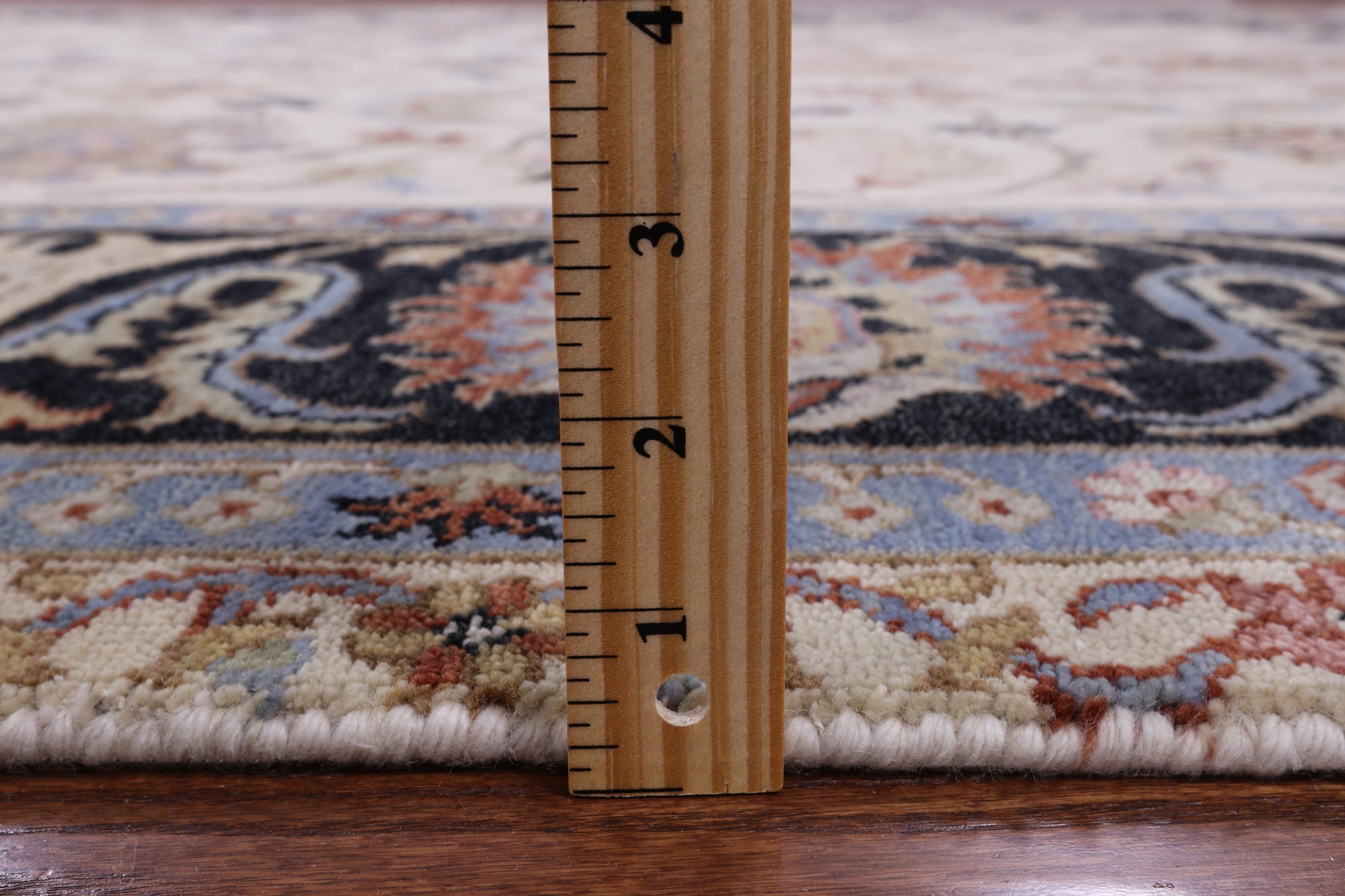 Ivory Persian Tabriz Handmade Wool Rug - 7' 11" X 9' 10" - Golden Nile