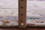 Ivory Persian Tabriz Hand Knotted Wool Rug - 7' 8" X 9' 11" - Golden Nile