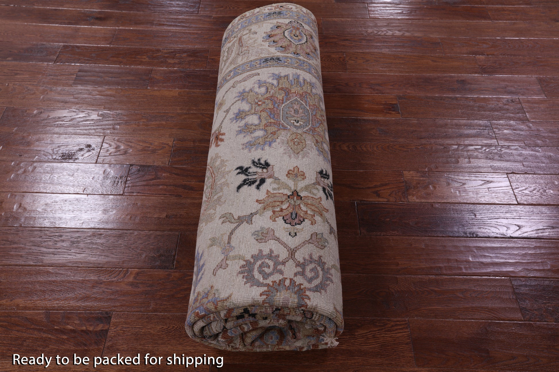 Ivory Persian Tabriz Hand Knotted Wool Rug - 7' 8" X 9' 11" - Golden Nile