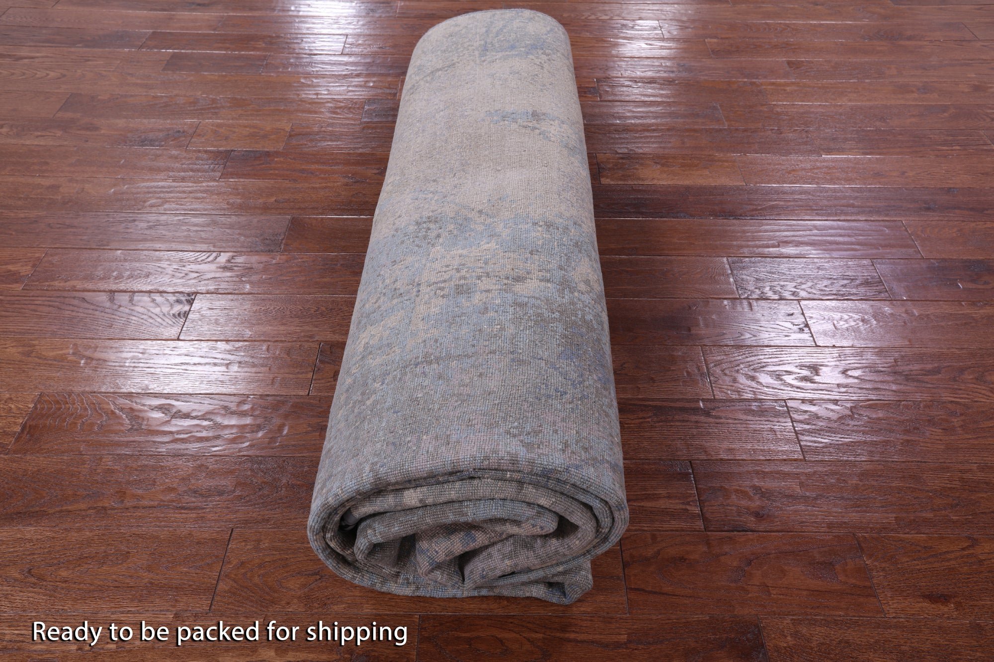 Abstract Modern Hand Knotted Wool & Silk Rug - 9' 2" X 12' 1" - Golden Nile