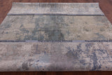 Abstract Modern Hand Knotted Wool & Silk Rug - 9' 2" X 12' 1" - Golden Nile