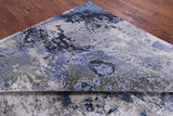 Abstract Contemporary Hand Knotted Wool & Silk Rug - 8' 11" X 12' 0" - Golden Nile