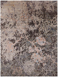 Abstract Modern Handmade Wool & Silk Rug - 8' 11" X 11' 9" - Golden Nile