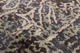 Abstract Modern Handmade Wool & Silk Rug - 8' 11" X 11' 9" - Golden Nile