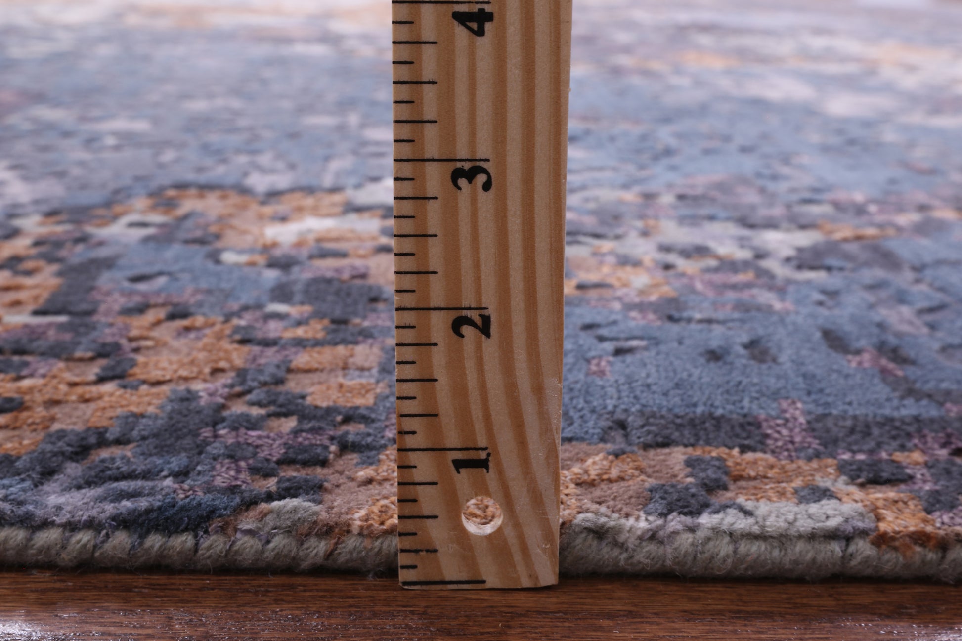 Abstract Contemporary Handmade Wool & Silk Rug - 8' 0" X 10' 1" - Golden Nile