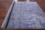 Abstract Contemporary Hand Knotted Wool & Silk Rug - 9' 0" X 12' 4" - Golden Nile