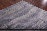 Abstract Contemporary Hand Knotted Wool & Silk Rug - 7' 11" X 9' 11" - Golden Nile