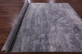 Abstract Contemporary Hand Knotted Wool & Silk Rug - 7' 11" X 9' 11" - Golden Nile