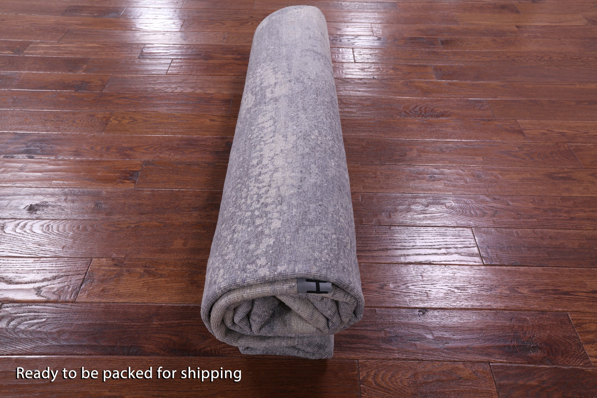 Abstract Contemporary Hand Knotted Wool & Silk Rug - 7' 11" X 9' 11" - Golden Nile