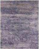 Abstract Contemporary Hand Knotted Wool & Silk Rug - 7' 11" X 9' 11" - Golden Nile