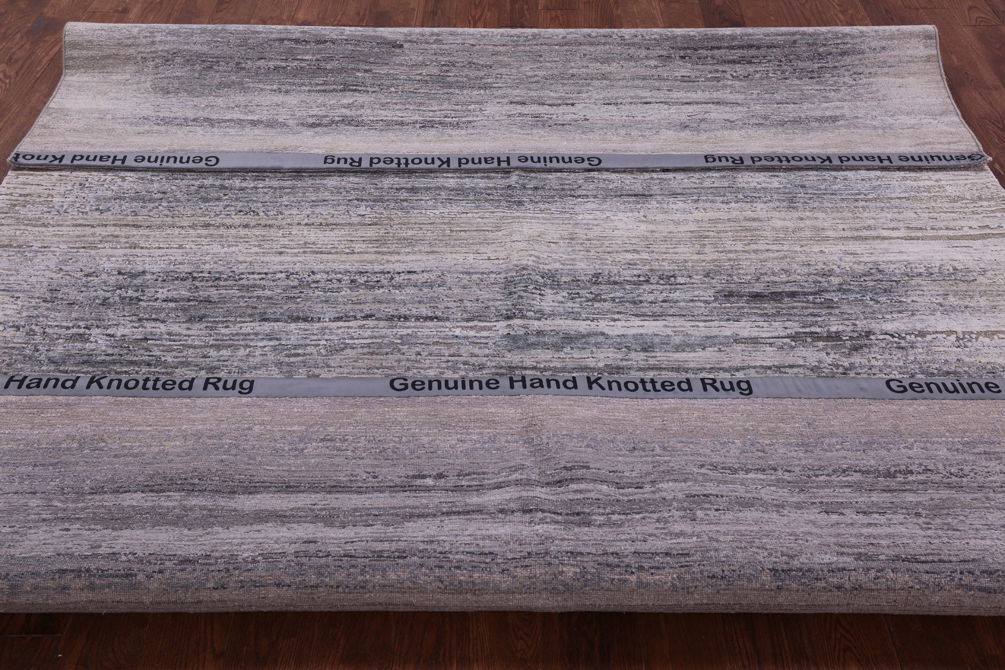Contemporary Hand Knotted Wool & Silk Rug - 7' 10" X 10' 0" - Golden Nile