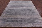Contemporary Hand Knotted Wool & Silk Rug - 7' 10" X 10' 0" - Golden Nile