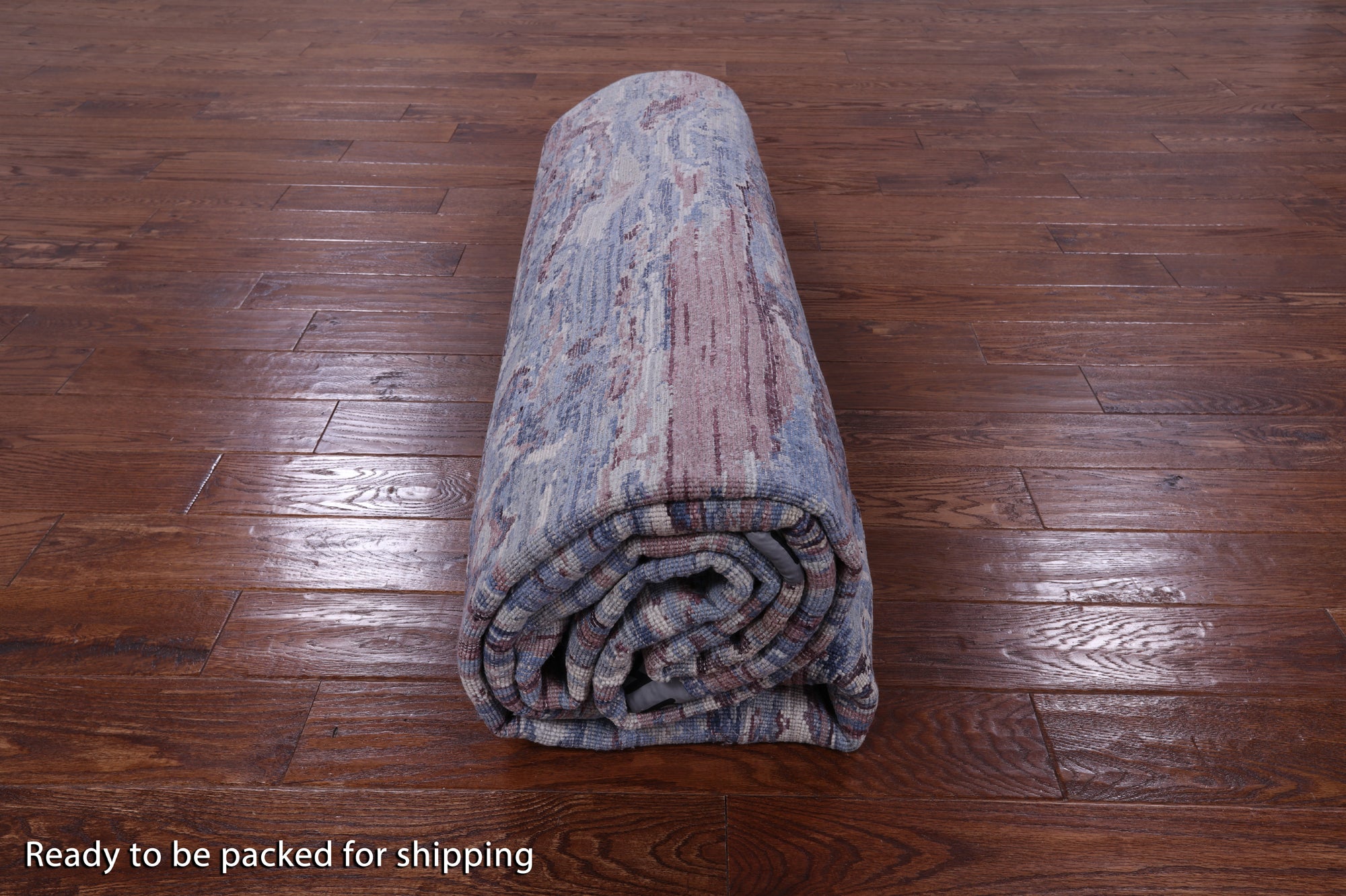 Contemporary Hand Knotted Wool & Silk Rug - 8' 11" X 12' 0" - Golden Nile