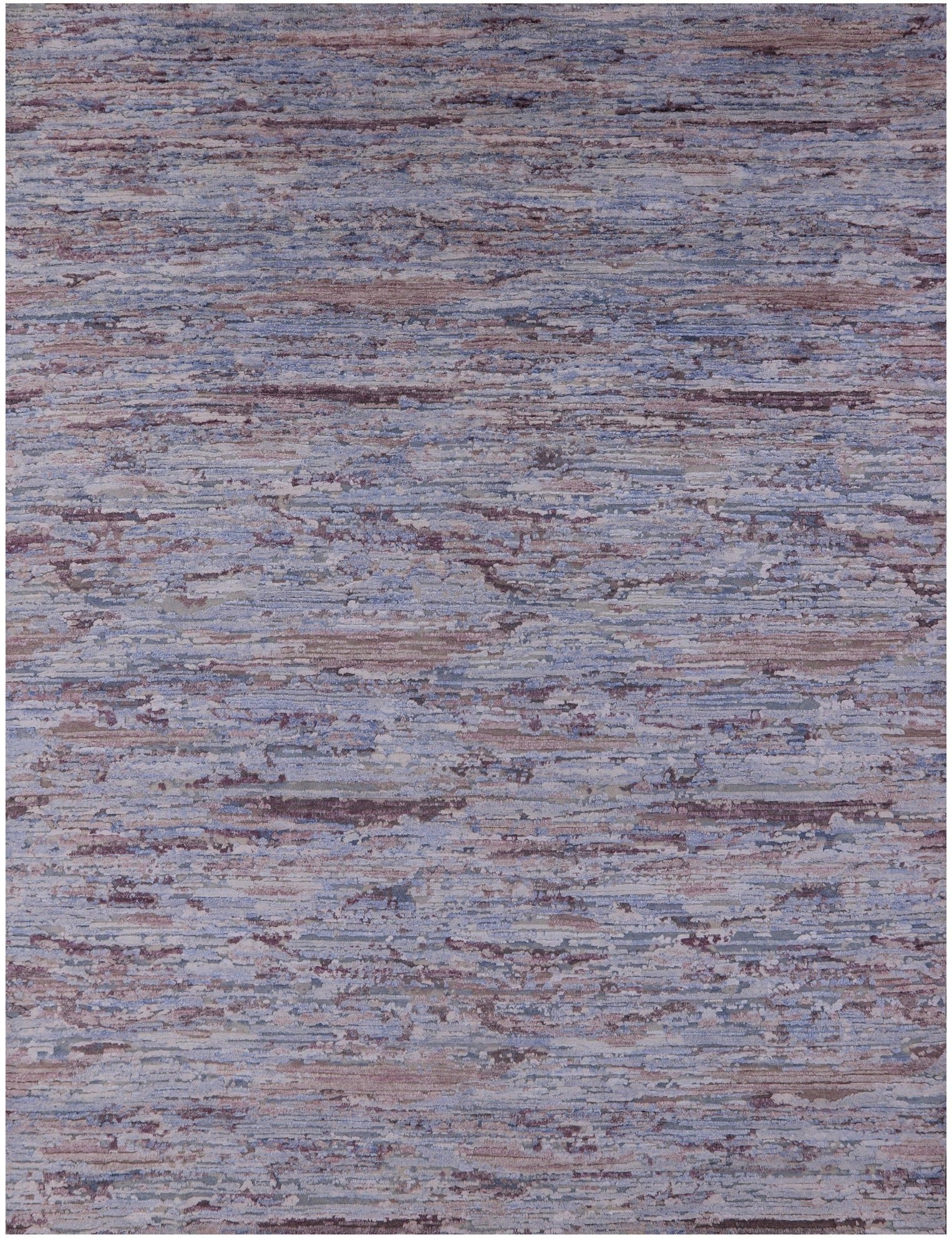 Contemporary Hand Knotted Wool & Silk Rug - 8' 11" X 12' 0" - Golden Nile