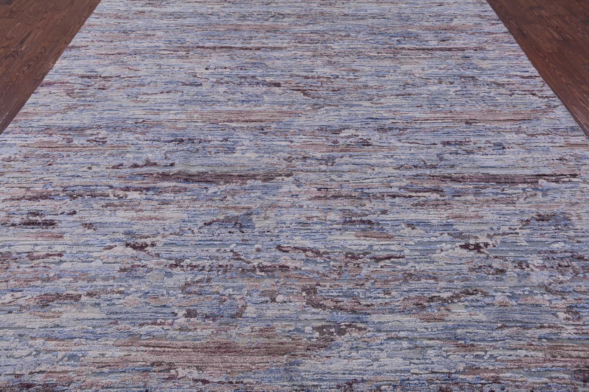 Contemporary Hand Knotted Wool & Silk Rug - 8' 11" X 12' 0" - Golden Nile