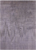 Abstract Modern Hand Knotted Wool & Silk Rug - 8' 11" X 11' 11" - Golden Nile