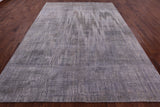 Abstract Modern Hand Knotted Wool & Silk Rug - 8' 11" X 11' 11" - Golden Nile