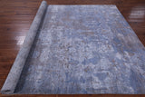 Abstract Contemporary Hand Knotted Wool & Silk Rug - 7' 11" X 10' 0" - Golden Nile