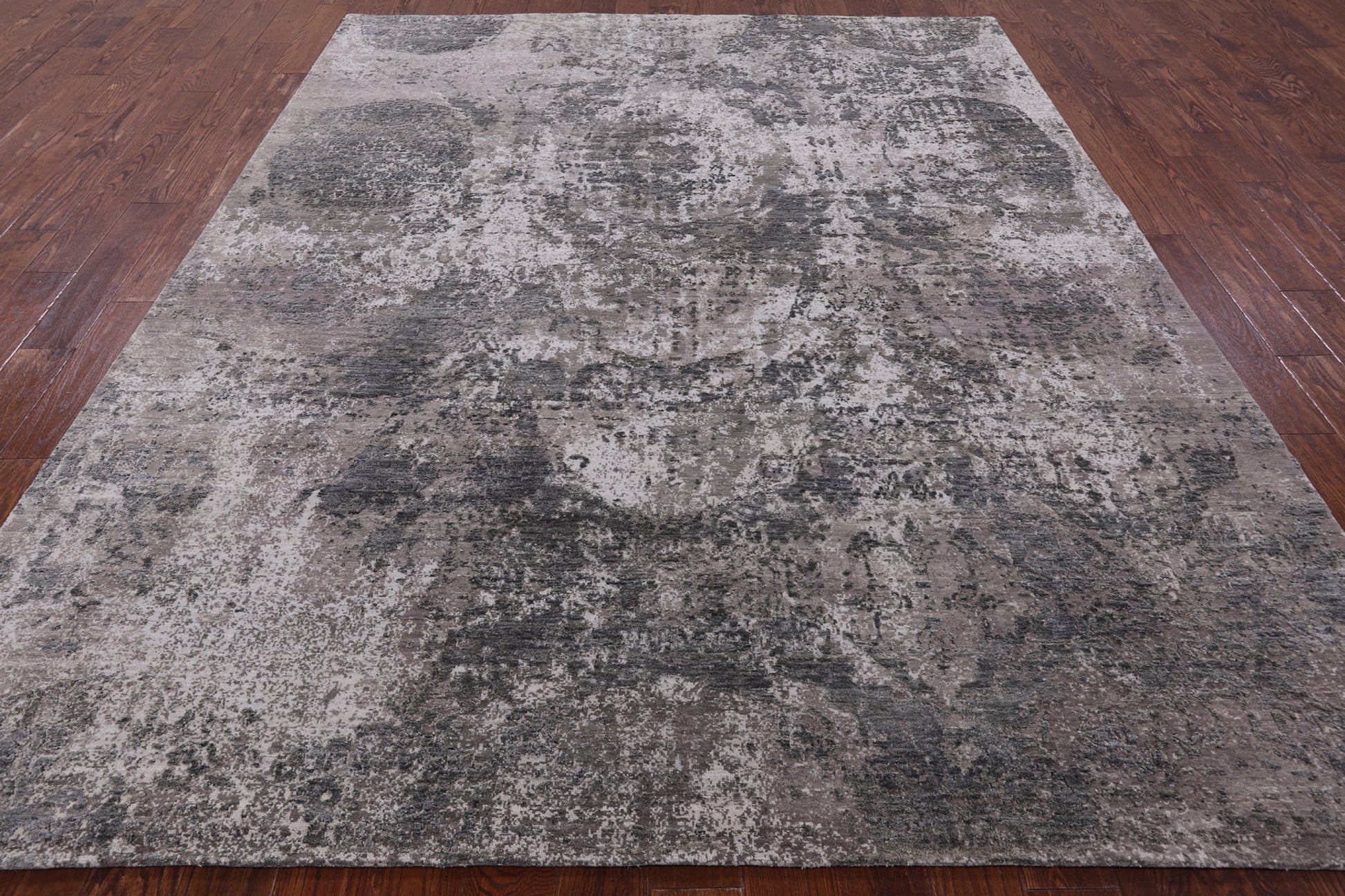 Modern Hand Knotted Wool & Silk Rug - 8' 0" X 10' 1" - Golden Nile