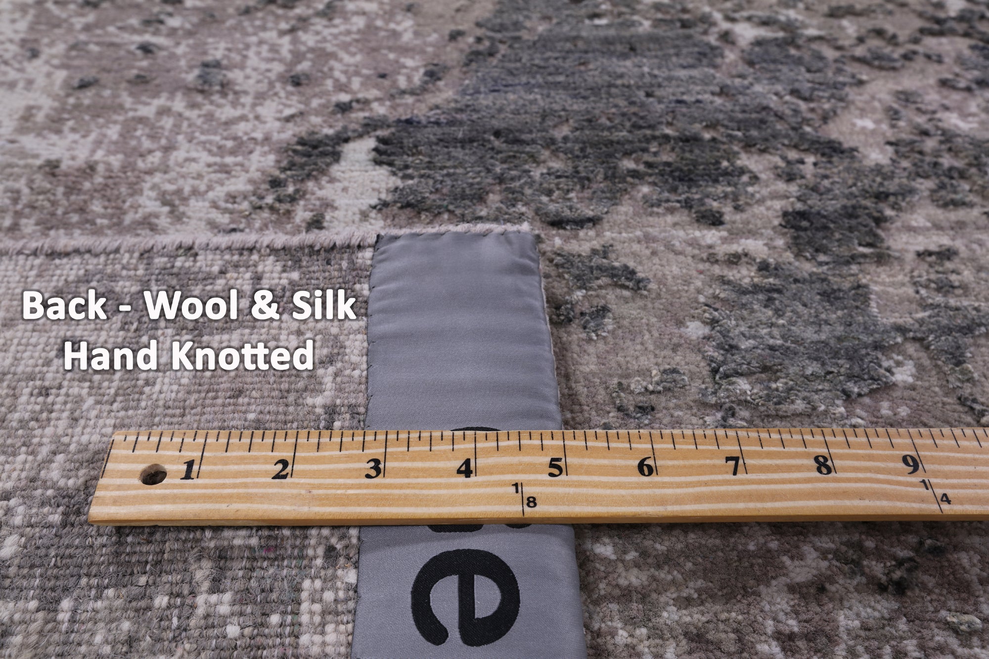 Modern Hand Knotted Wool & Silk Rug - 8' 0" X 10' 1" - Golden Nile