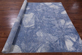 Abstract Modern Hand Knotted Wool & Silk Rug - 7' 11" X 10' 0" - Golden Nile
