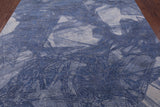 Abstract Modern Hand Knotted Wool & Silk Rug - 7' 11" X 10' 0" - Golden Nile