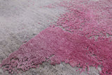 Abstract Modern Hand Knotted Wool & Silk Rug - 8' 0" X 10' 3" - Golden Nile