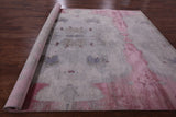 Abstract Modern Hand Knotted Wool & Silk Rug - 8' 1" X 10' 3" - Golden Nile