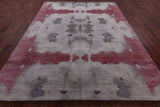 Abstract Modern Hand Knotted Wool & Silk Rug - 8' 1" X 10' 3" - Golden Nile