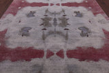 Abstract Modern Hand Knotted Wool & Silk Rug - 8' 1" X 10' 3" - Golden Nile