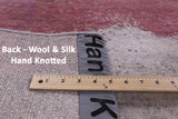 Abstract Modern Hand Knotted Wool & Silk Rug - 8' 1" X 10' 3" - Golden Nile