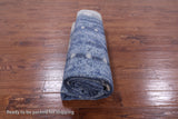 Abstract Modern Hand Knotted Wool & Silk Rug - 7' 10" X 10' 1" - Golden Nile