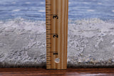 Abstract Modern Hand Knotted Wool & Silk Rug - 7' 10" X 10' 1" - Golden Nile