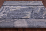 Abstract Contemporary Hand Knotted Wool & Silk Rug - 8' 1" X 9' 11" - Golden Nile