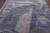 Abstract Contemporary Hand Knotted Wool & Silk Rug - 8' 1" X 9' 11" - Golden Nile