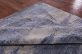 Abstract Contemporary Hand Knotted Wool & Silk Rug - 8' 1" X 9' 11" - Golden Nile