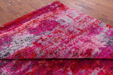Abstract Modern Hand Knotted Wool & Silk Rug - 7' 11" X 9' 10" - Golden Nile