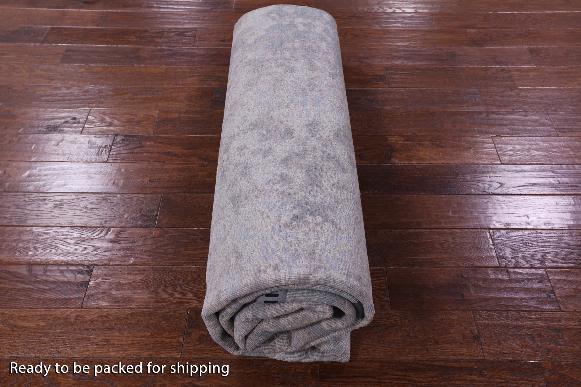 Abstract Modern Hand Knotted Wool & Silk Rug - 7' 11" X 10' 1" - Golden Nile