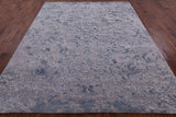 Abstract Modern Hand Knotted Wool & Silk Rug - 7' 11" X 10' 1" - Golden Nile