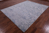 Abstract Modern Hand Knotted Wool & Silk Rug - 7' 11" X 10' 1" - Golden Nile